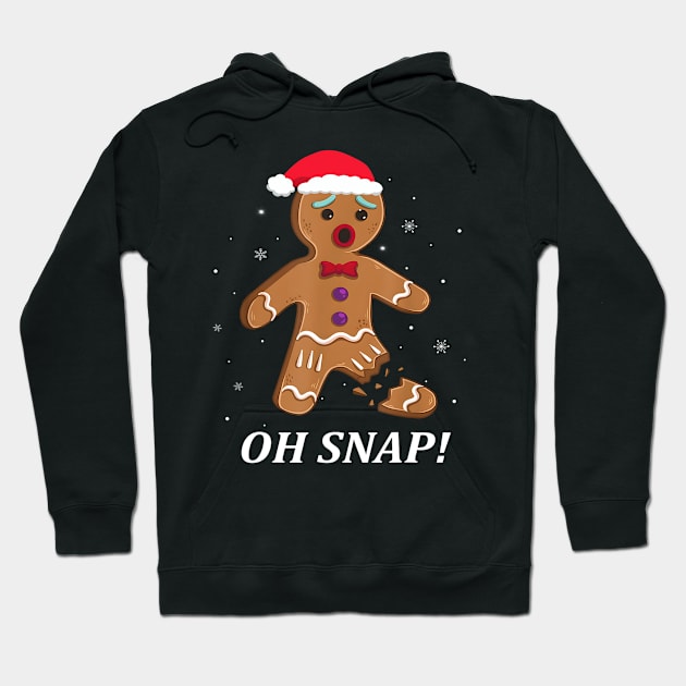 Gingerbread Man Oh Snap Christmas Cookie Costume Baking Team Hoodie by rivkazachariah